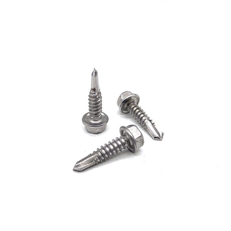 DIN7504K Factory Direct Stainless Steel 316 304 External Hexagon Flange Self Drilling Screw